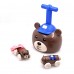 Children Kids Air Powered Balloon Car, Balloon Launcher and Powered Car Toy Set - Bear